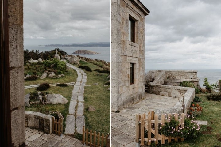 Espacios y vistas exclusivas desde el hotel Semáforo de Bares, en Mañón, A Coruña.