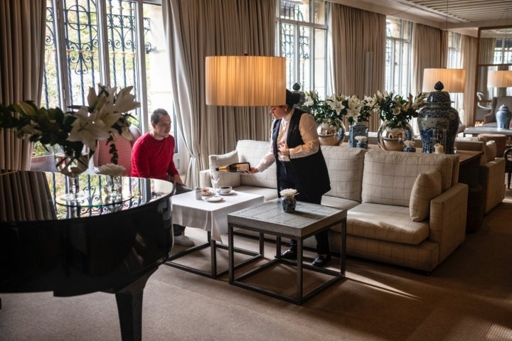 Hall del hotel Urso (Madrid).