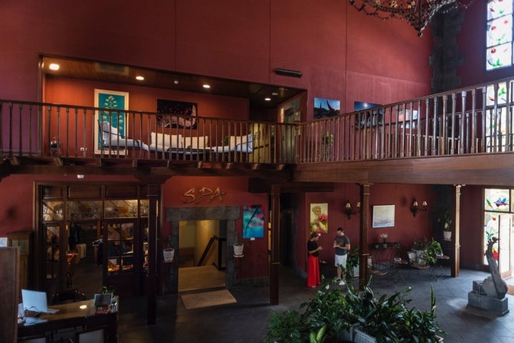 Hall del hotel Villalba (Vilaflor, Tenerife).