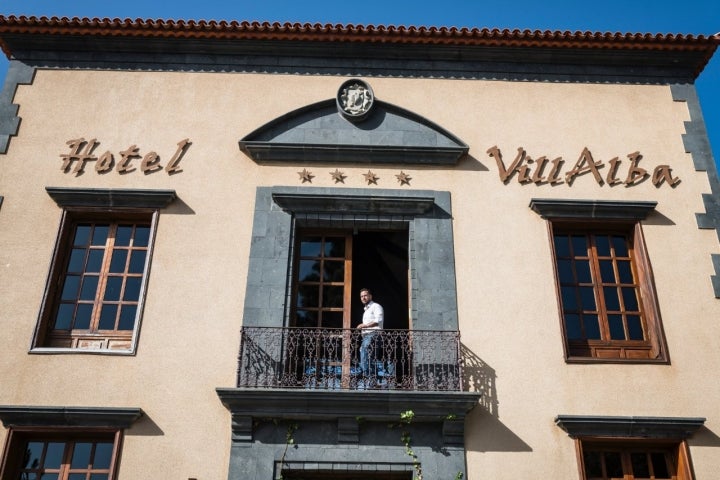 Fachada del hotel Villalba (Vilaflor, Tenerife).