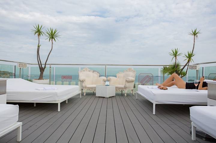 Vistas desde la terraza del hotel Es Viver (Ibiza).