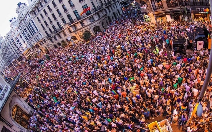 Vistas del MADO en Gran Vía desde el H10 Villa de la Reina Madrid. Foto: Facebook H10 Hotels.