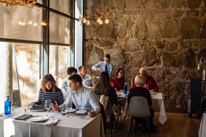 La Muralla de Ávila, también presente en el restaurante.