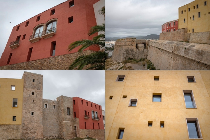 El complejo del Castillo y la Almudaina ocupa más de 8000 m2.