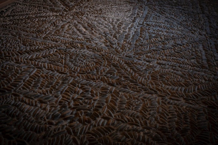 Parador de León: mosaicos del suelo del Claustro