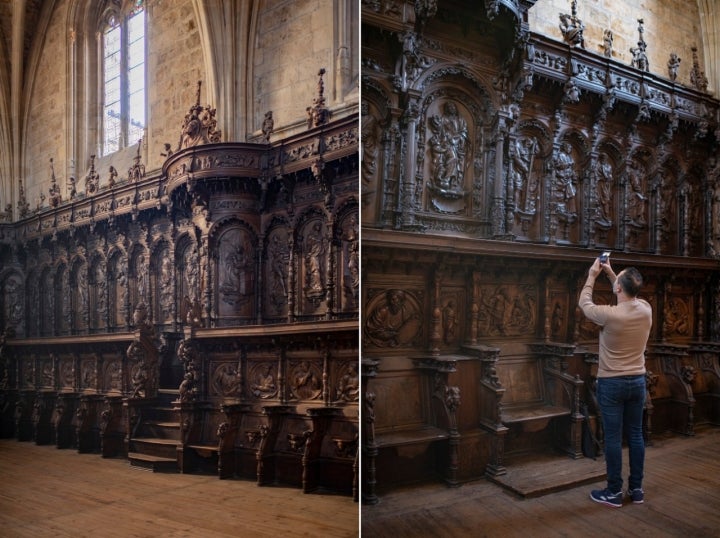 Parador de León: sillería del coro