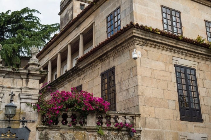 Parador de Pontevedra: detalle de la fachada