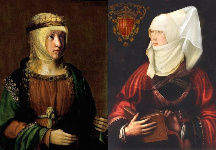 Bécquer creyó vislumbrar a Leonor de Trastámara o a Blanca de Navarra "en alguna gótica ventana" del palacio.