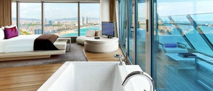 Suite Wow del hotel W de Barcelona.