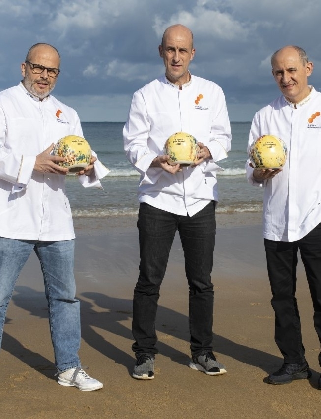 Jordi Vilá (Alkimia), Aitor Arregi (Elkano) y Paco Pérez (Miramar), los nuevos 3 Soles 2021