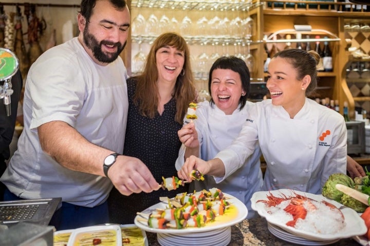 Soles de pintxos: Ganbara (Fina, Martina, Amaiur y Nagore)