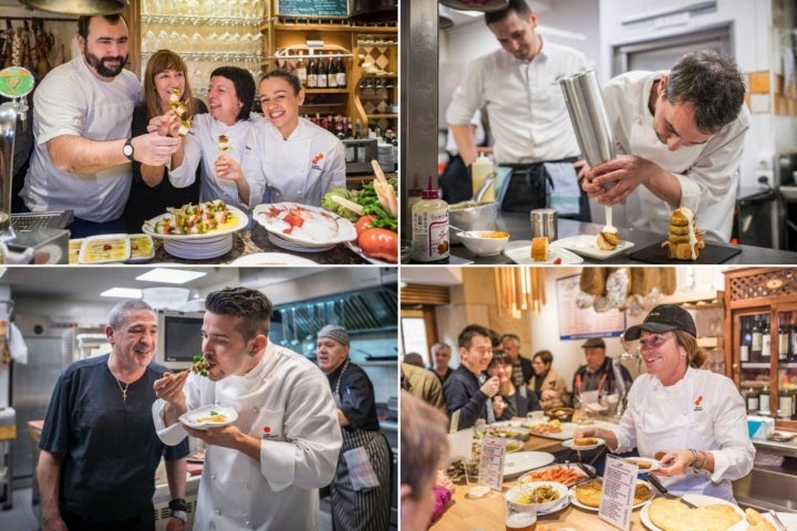 La ruta de 'pintxos' por la parte vieja de Donosti fue uno de los momentos más destacados del encuentro del año pasado: Foto: Sofía Moro y Alfredo Cáliz.