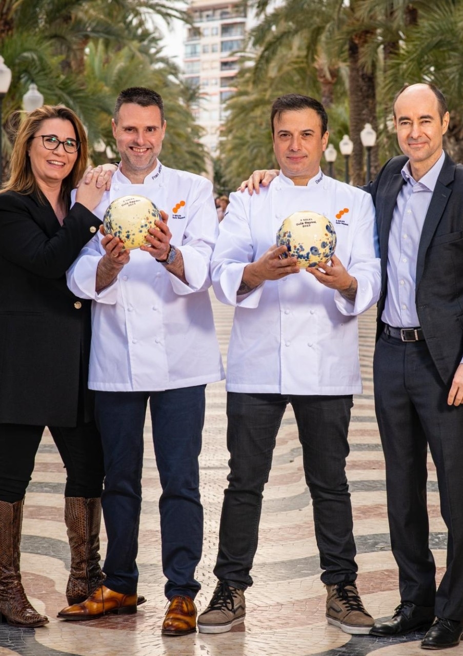 Cristina Díaz y Fran Martínez (Maralba) junto a David García y Juanma del Rey (Corral de la Morería)