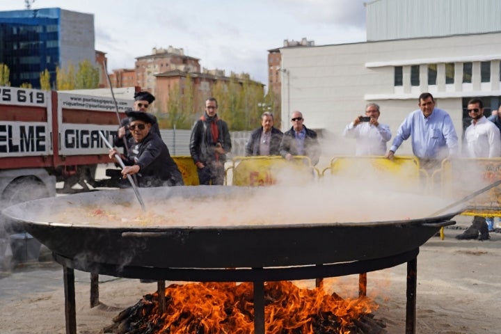 Preparación del arroz Sol Repsol en Valladolid