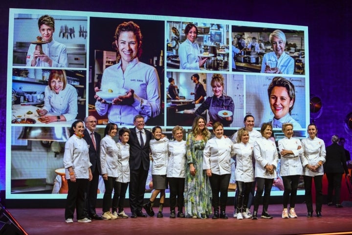 Las cocineras que han hecho el menú de la gala