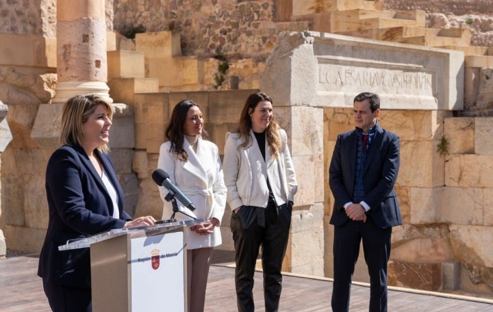 Presentación de acciones en Murcia y Cartagena con los Soles 2024 en el Teatro Romano