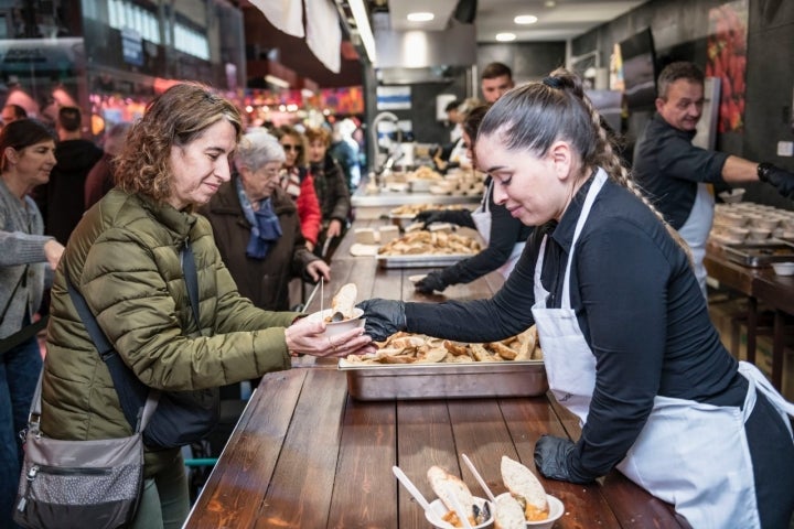 Romesquet de peix en Mercado Central de Tarragona.