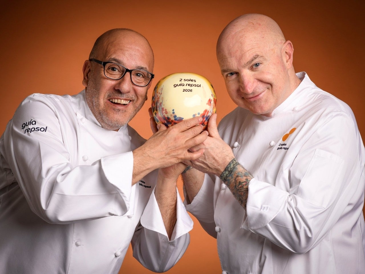 Josetxo Souto y Ramón Aso, cocineros de Callizo (Aínsa-Sobrarbe, Huesca).