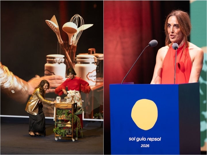 Ritter, presentadora y Vera Vicente