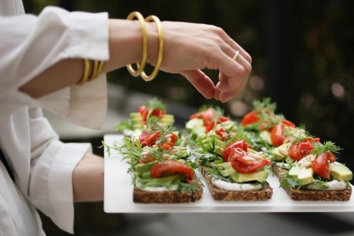 Muy de Navidad: canapés para compartir. Foto: Facebook 'Aspic'