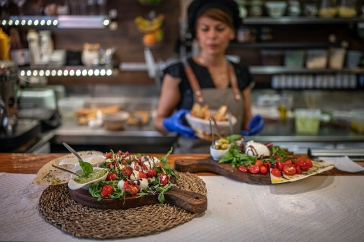 Platos de Pappa e Citti, en Barcelona