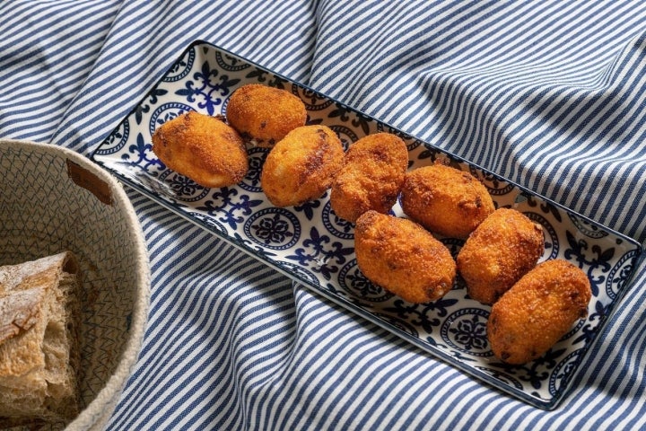 Las croquetas son un acierto seguro en ‘A Gamela’. Foto: Facebook ‘A Gamela’