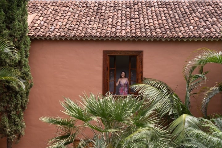 Uno de los balcones del hotel Quinta Roja en Garachico, Tenerife