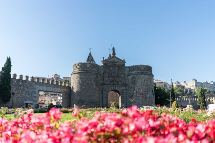 La Puerta de Bisagra, emblema de la ciudad. Foto: Alejandro Rubio.