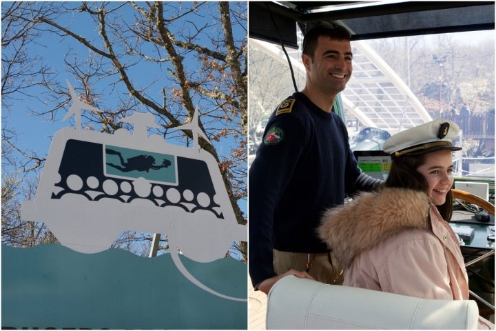 Tomás es oceanógrafo, buceador profesional y capitán del catamarán.