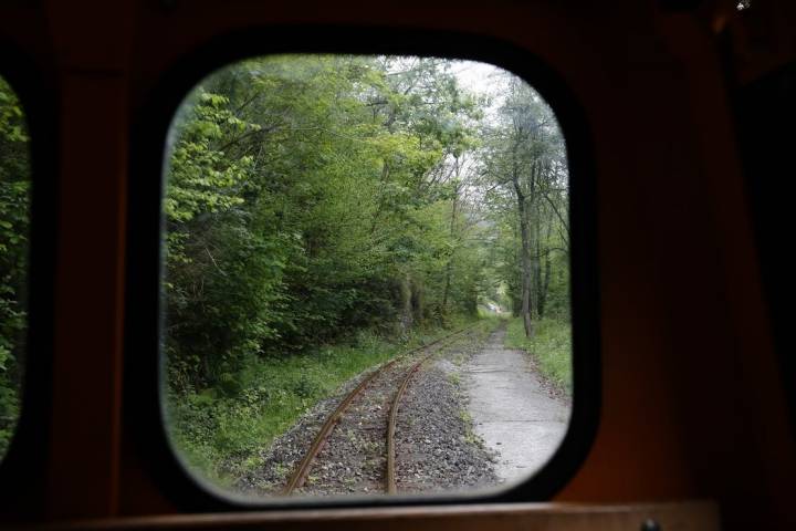 Las vistas desde el tren antes de la llegada a la mina, un soplo de aire fresco.