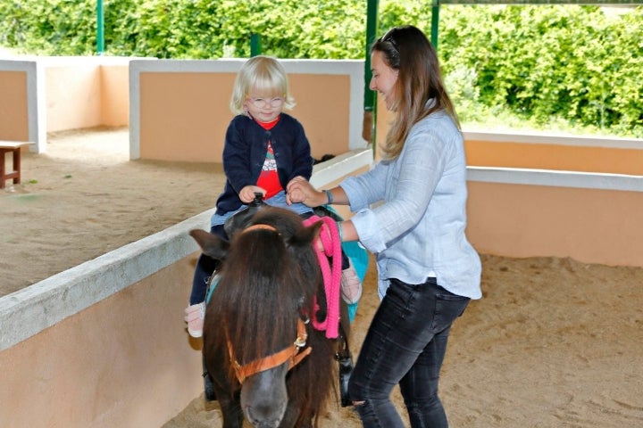 El paseo en poni, una de las partes favoritas para los más pequeños.