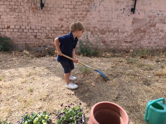 Preparando la tierra para ver qué brota del suelo.