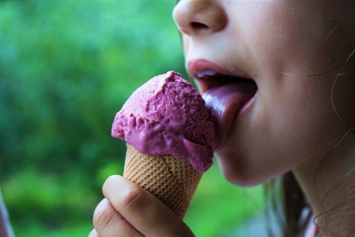 Y de premio, un helado artesanal de arándano o frambuesa.