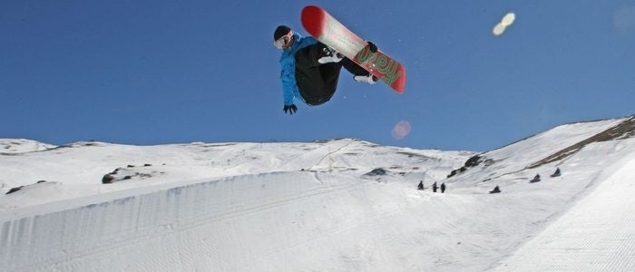 Half Pipe en Superparque Sulayr. Imagen cedida por: Cetursa Sierra Nevada