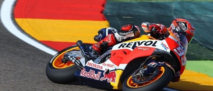 Marc Márquez en el circuito Motorland Aragón.