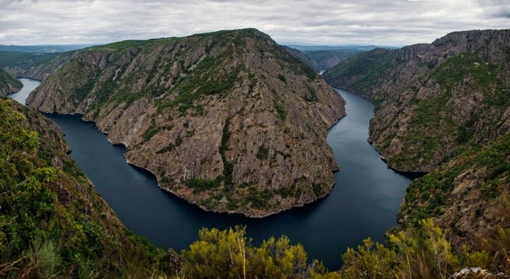 El cañón del río Sil visto desde el Mirador de Vilouxe