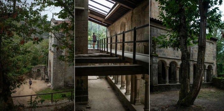 Detalles del Monasterio de Santa Cristina de Ribas de Sil (Ourense)