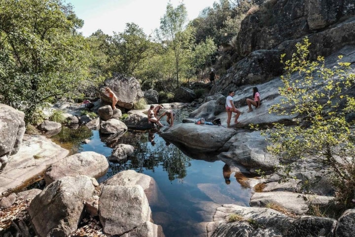 Charco de la garganta Vadillo en el Losar de la Vera