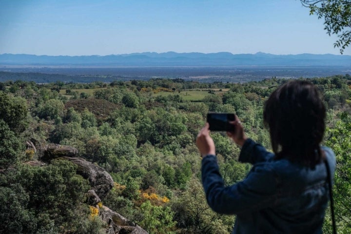 Panorámica desde el mirador de la Cascada del Diablo, Villanueva de la Vera.