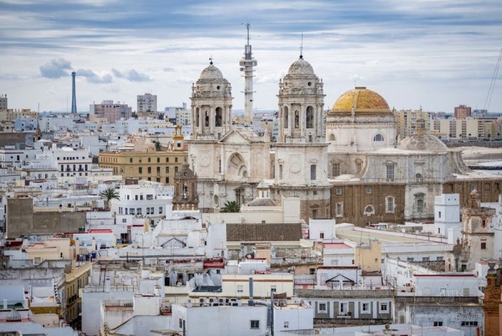 Vistas de la ciudad desde la cúspide de la Torre Tavira.