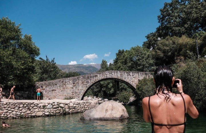 Foto en la garganta de Jaranda, en Jarandilla de la Vera