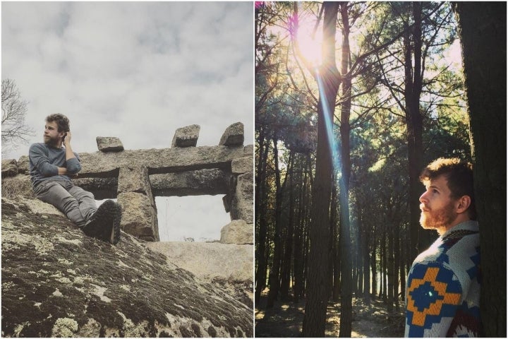 Álvaro agradece los días libres de naturaleza y desconexión. Foto: Instagram Álvaro Cervantes.