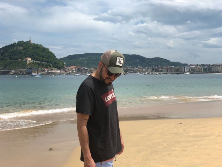 En la Playa de la Concha, San Sebastián. Foto: Instagram