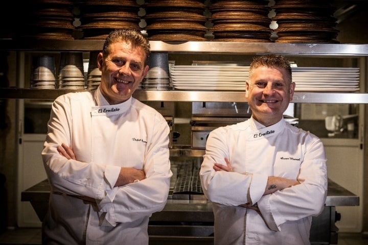 Oscar y Pedro Mario Pérez, del restaurante El Ermitaño (Zamora)