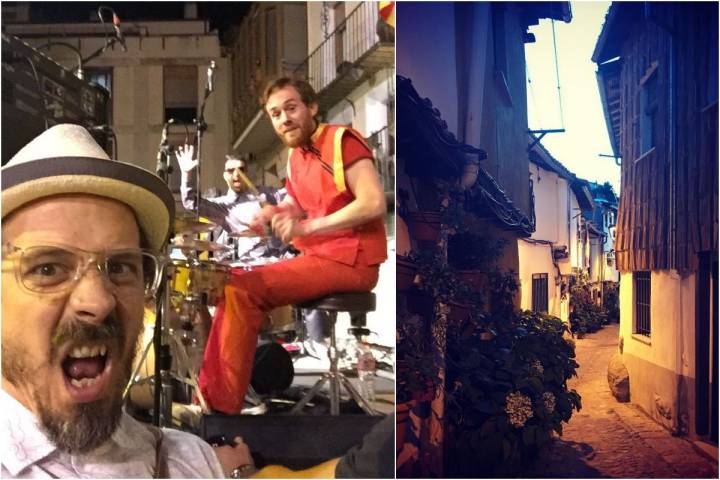 Disfrutando de los Kevin Bacon en Tarazona, Zaragoza, y de turismo por las calles de Hervás, en Cáceres.