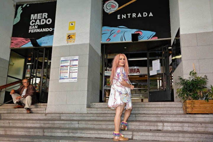 La Prohibida en el Mercado de San Fernando, en Lavapiés, Madrid.