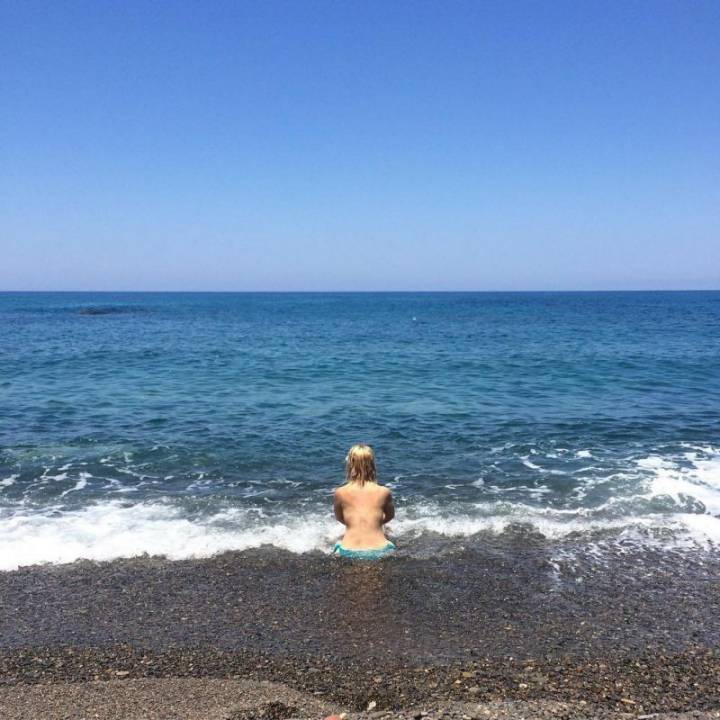 Disfrutando del mar en Cabo de Gata. Foto: Instagram.