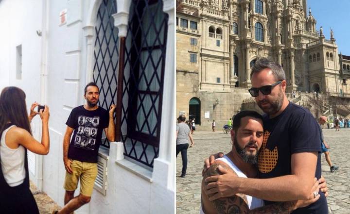 Sus fans lo reconocen allá donde vaya de vacaciones, ya sea en Altea o en Santiago de Compostela. Fotos: Instagram.