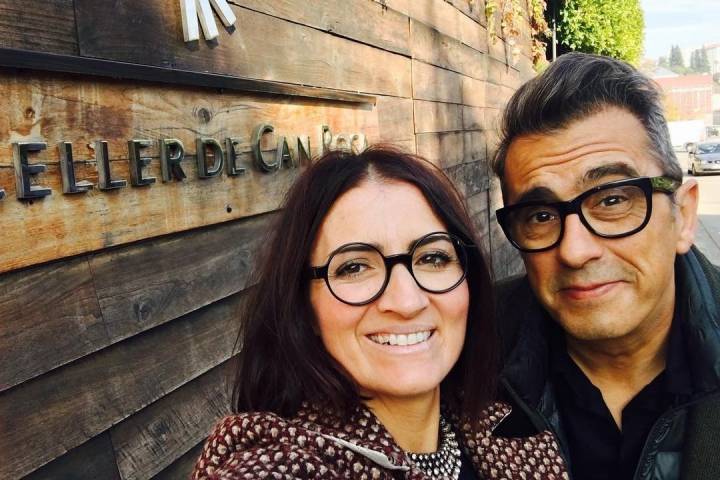 Silvia Abril y Andreu Buenafuente en su visita al 'Celler de Can Roca'. Foto: Instagram Silvia Abril.