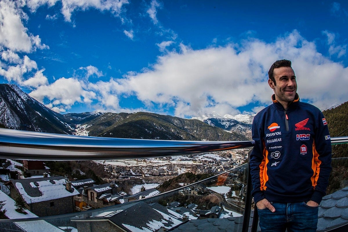 Toni Bou en su casa de Andorra.